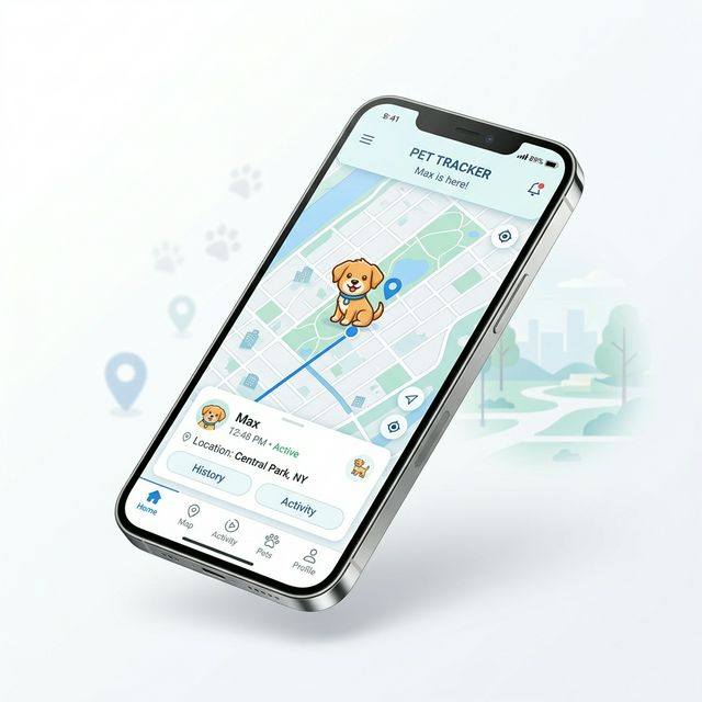 Pet Guardian App Mockup